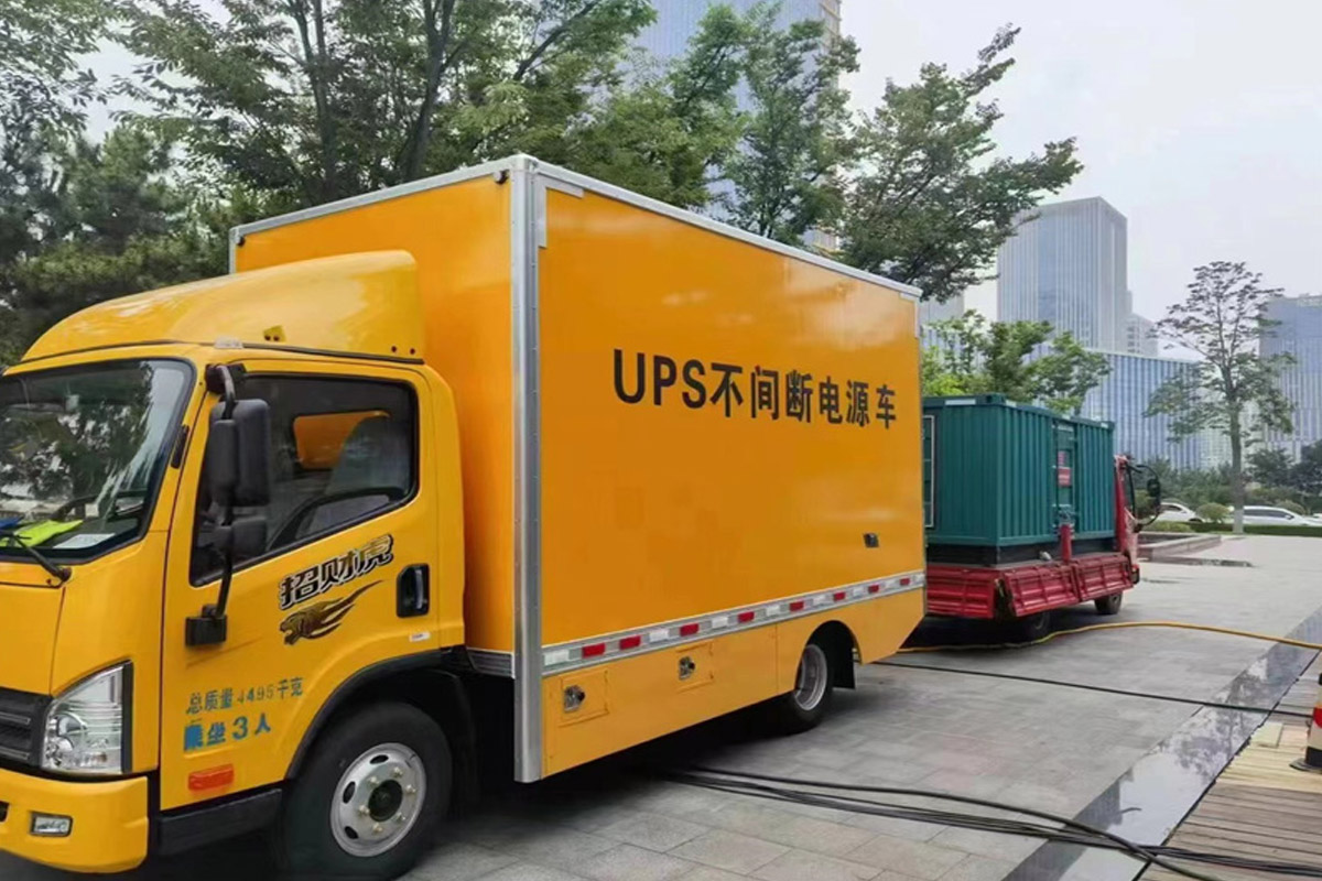 当雄发电机租赁施工现场