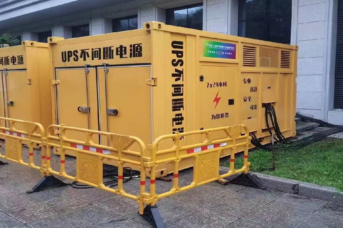 当雄发电机租赁施工现场