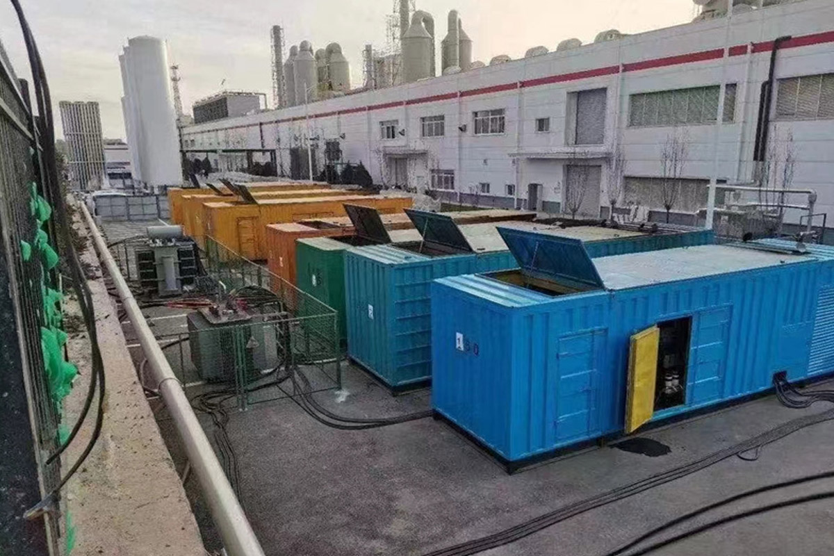 当雄发电机租赁施工现场